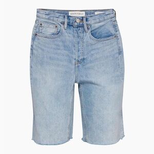 ARITZIA Denim Forum Joni Loose Long Short Blue 25